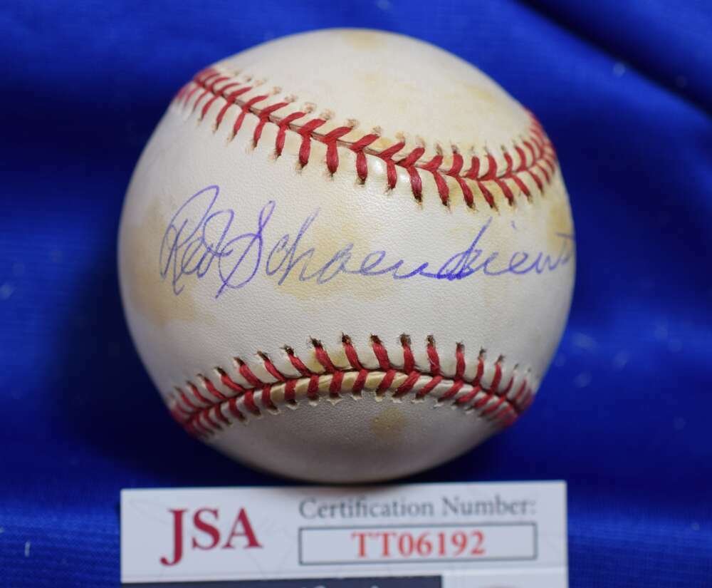 Red Schoendienst JSA Autograph Major League OML Signed BasebaLL