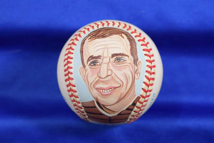 Yogi Berra PSA DNA Autograph American League Hand Painted Baseball Signed