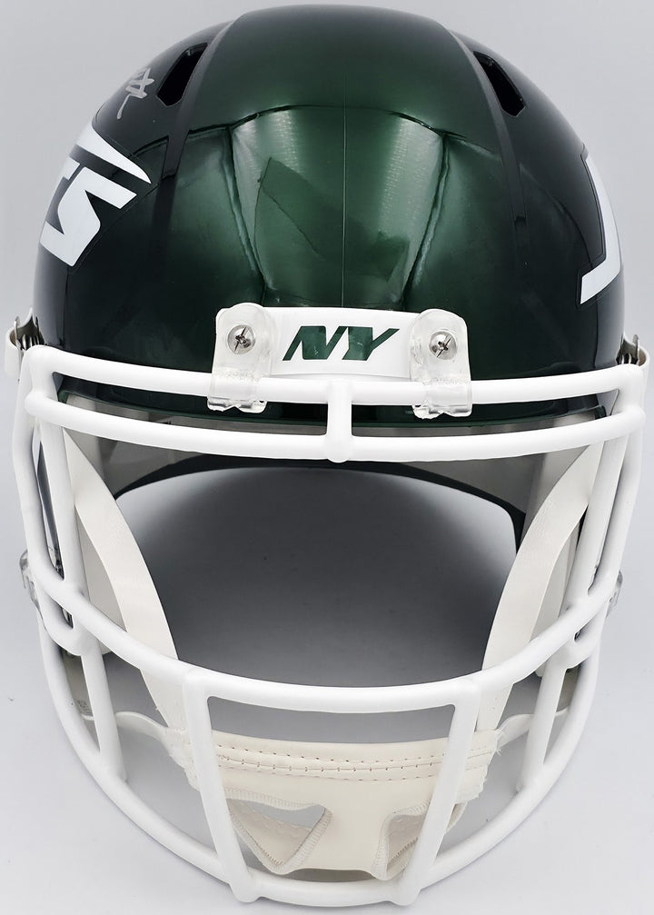 Joe Namath Signed Jets 2024 Green Full Size Speed Replica Helmet PSA/DNA
