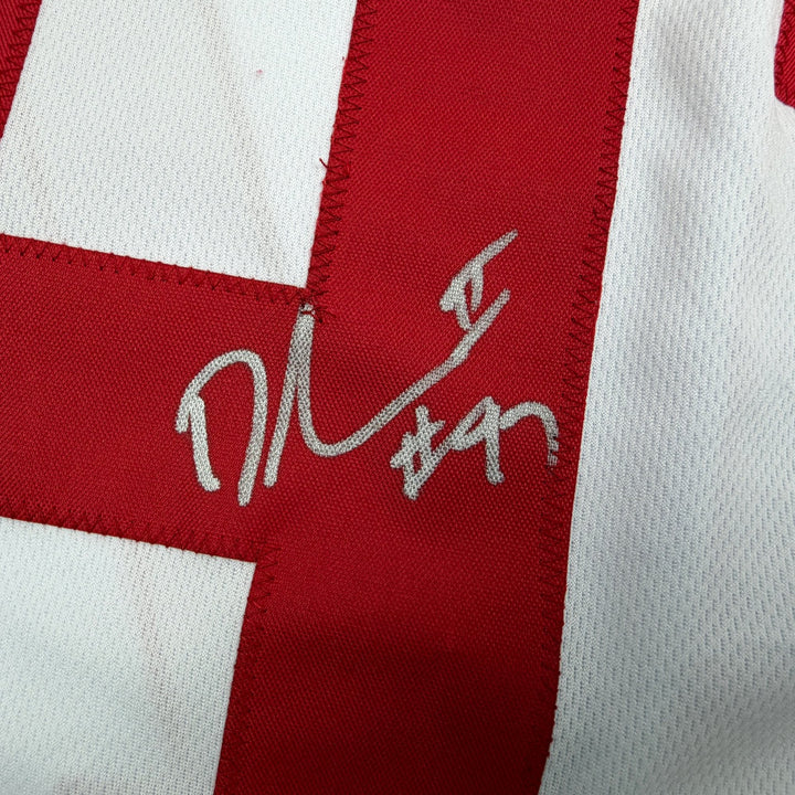 Autographed/Signed Dexter Lawrence New York White Pro Cut Jersey Beckett BAS COA