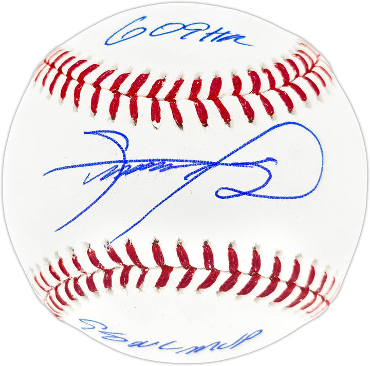 Sammy Sosa Signed Official MLB Baseball Cubs "609 HR & 98 NL MVP" Beckett Wit