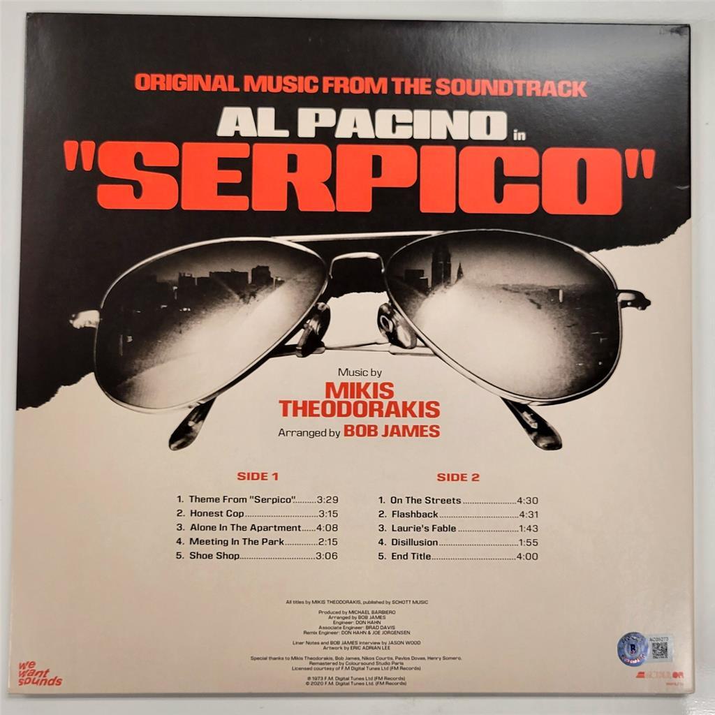 Al Pacino autograph signed Serpico LaserDisc Cover ~ Beckett BAS Holo