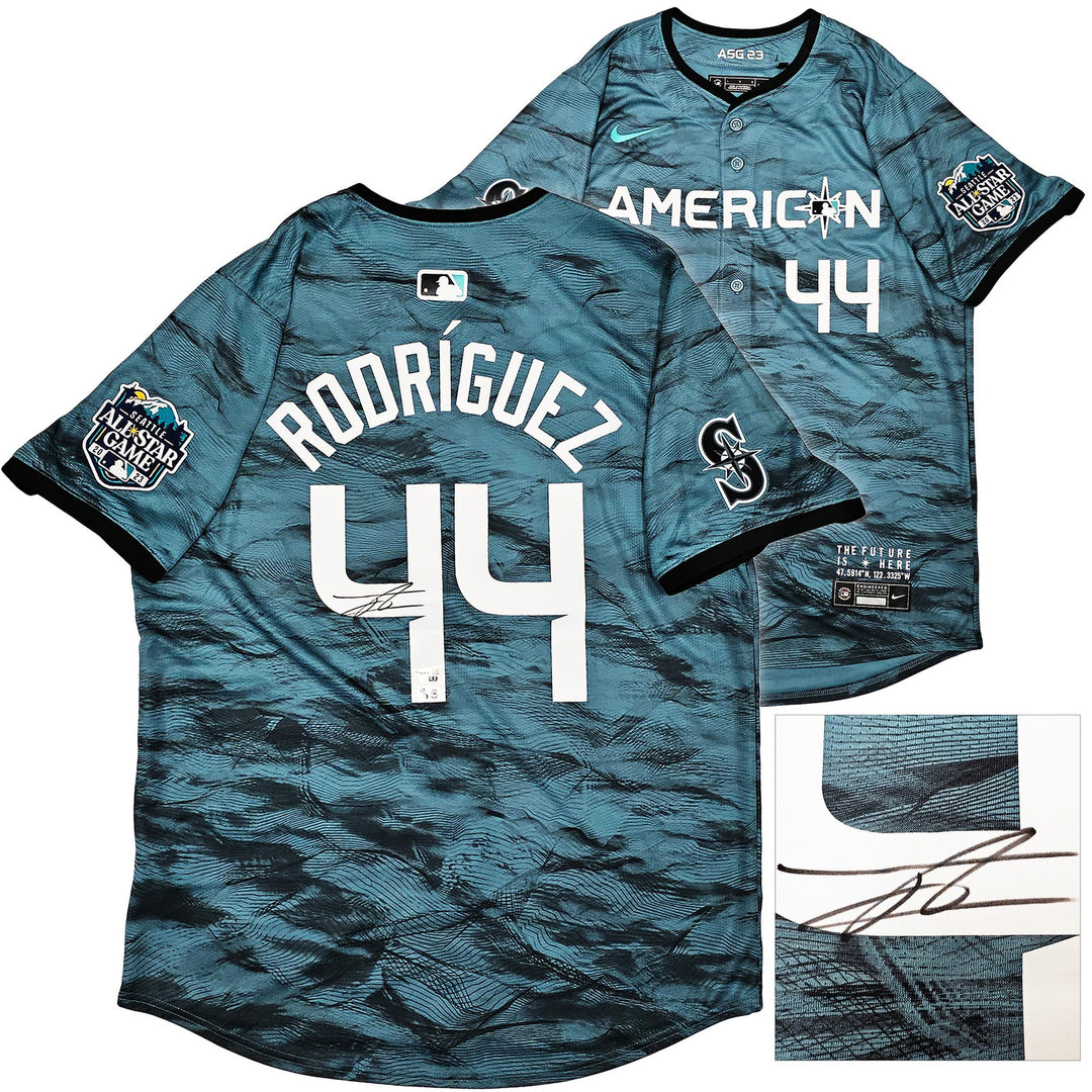 Mariners Julio Rodriguez Auto Teal Nike 2023 MLB ASG Jersey Sz L MLB & Fanatics