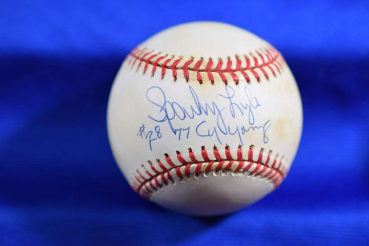 Sparky Lyle PSA DNA Autograph American League OAL Signed Baseball 77 Cy Young