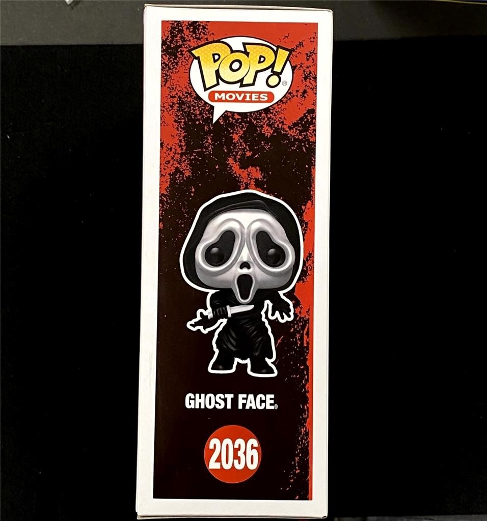 Matthew Lillard Stu & Skeet Ulrich Billy signed Ghost Face Funko Pop VHS ~ BAS