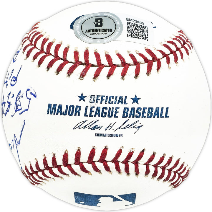 Nick Koback Signed MLB Baseball Pirates "53-54-55 Pirates" Beckett #BM25998