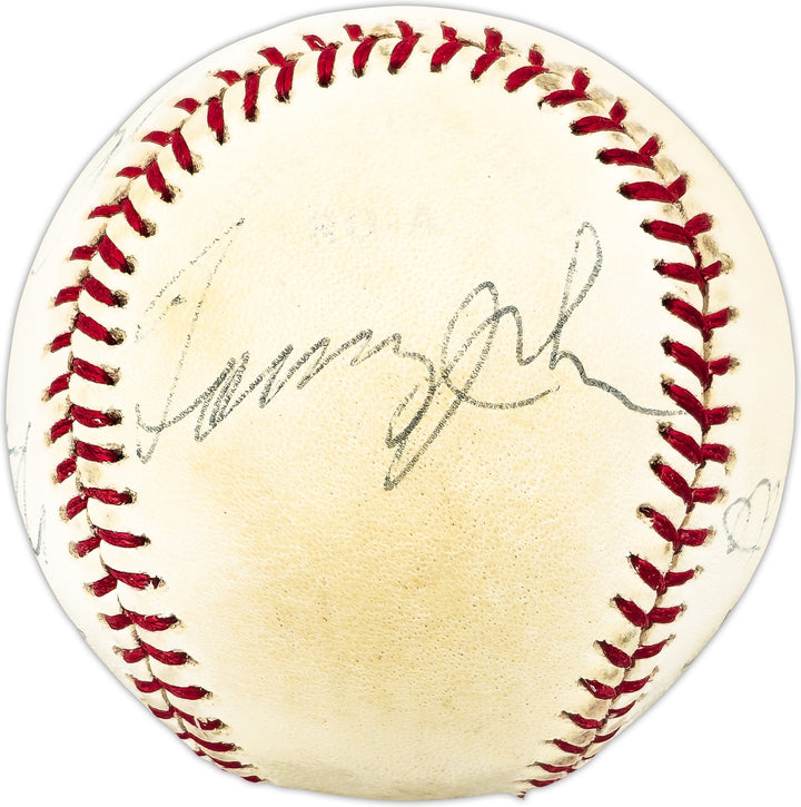 1970's MLB Stars & HOFer's Signed AL Baseball With 7 Sigs George Brett & Mike