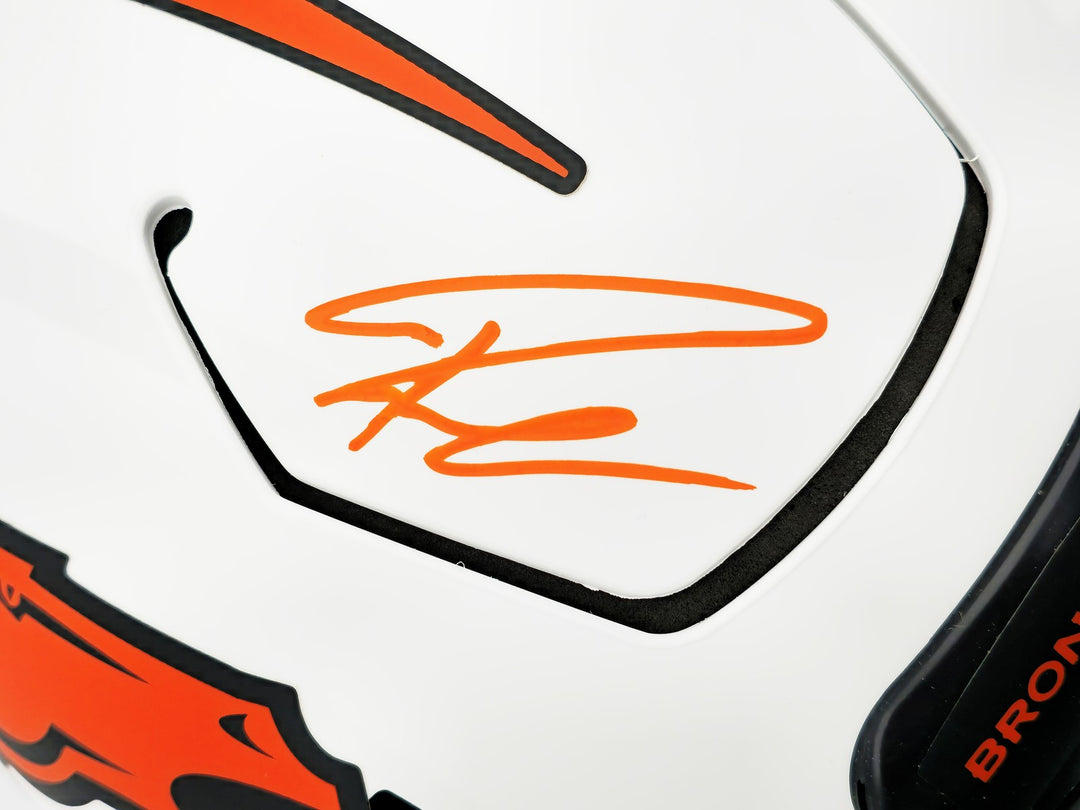 Russell Wilson Auto Broncos Lunar Eclipse White Full Hyper Flex Helmet Fanatics