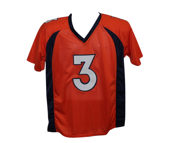 Drew Lock Autographed/Signed Pro Style Orange XL Jersey Beckett BAS 33706