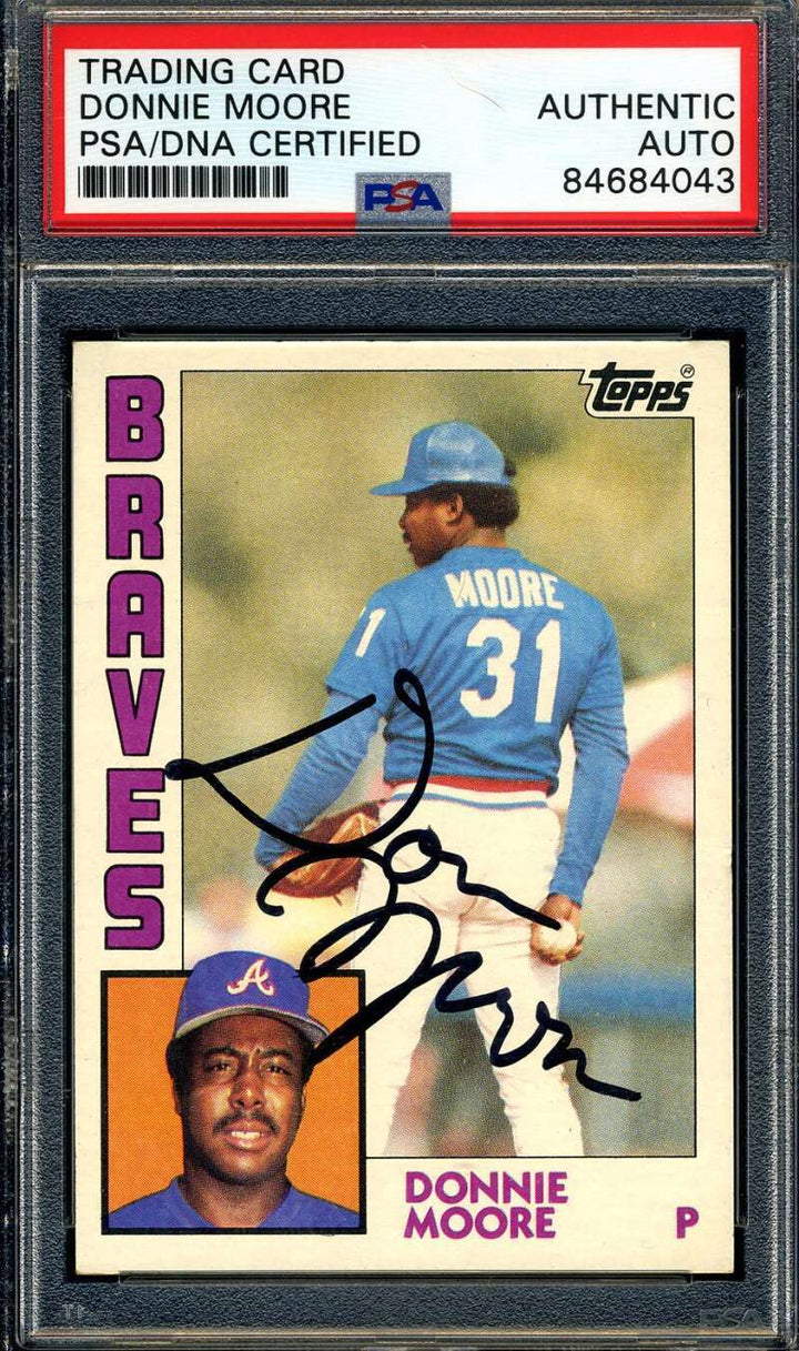 Donnie Moore PSA DNA Signed 1984 Topps Autograph
