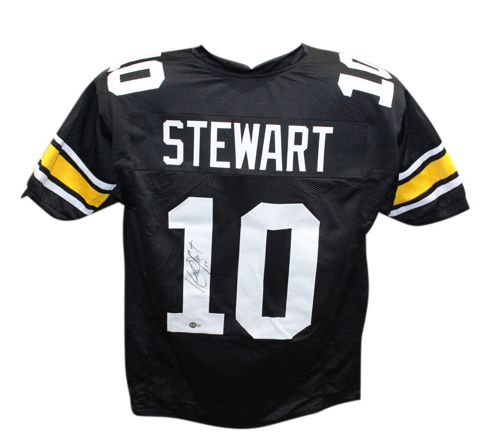 Kordell Stewart Autographed/Signed College Style Black Jersey Beckett 41028