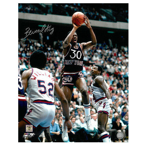 Bernard King signed New York Knicks NBA Licensed 16x20 Photo - COA (4X AS/HOF)