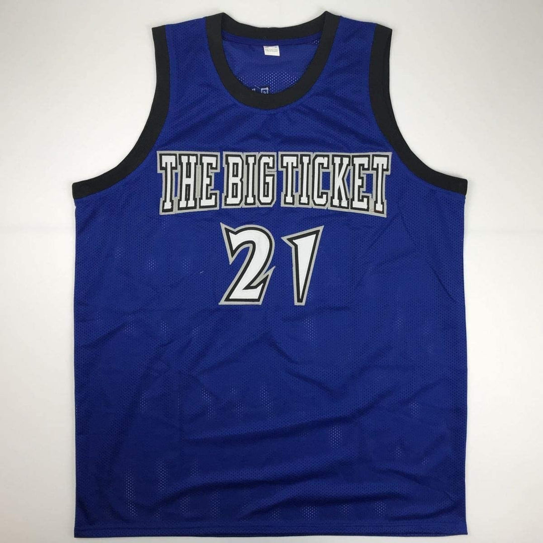 Autographed/Signed Kevin Garnett Minnesota Blue Jersey PSA/DNA COA