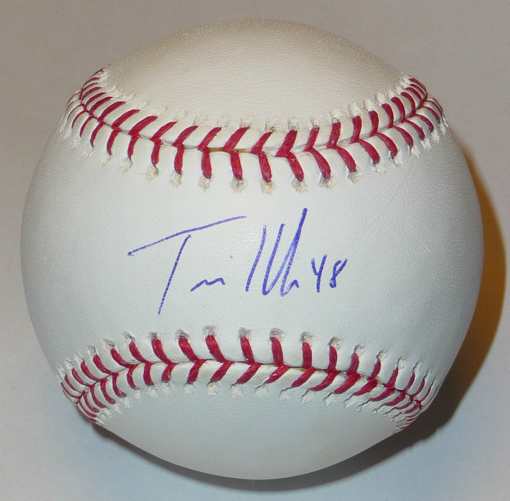 TRAVIS HAFNER SIGNED OML BASEBALL CLEVELAND INDIANS TEXAS RANGERS NY YANKEES