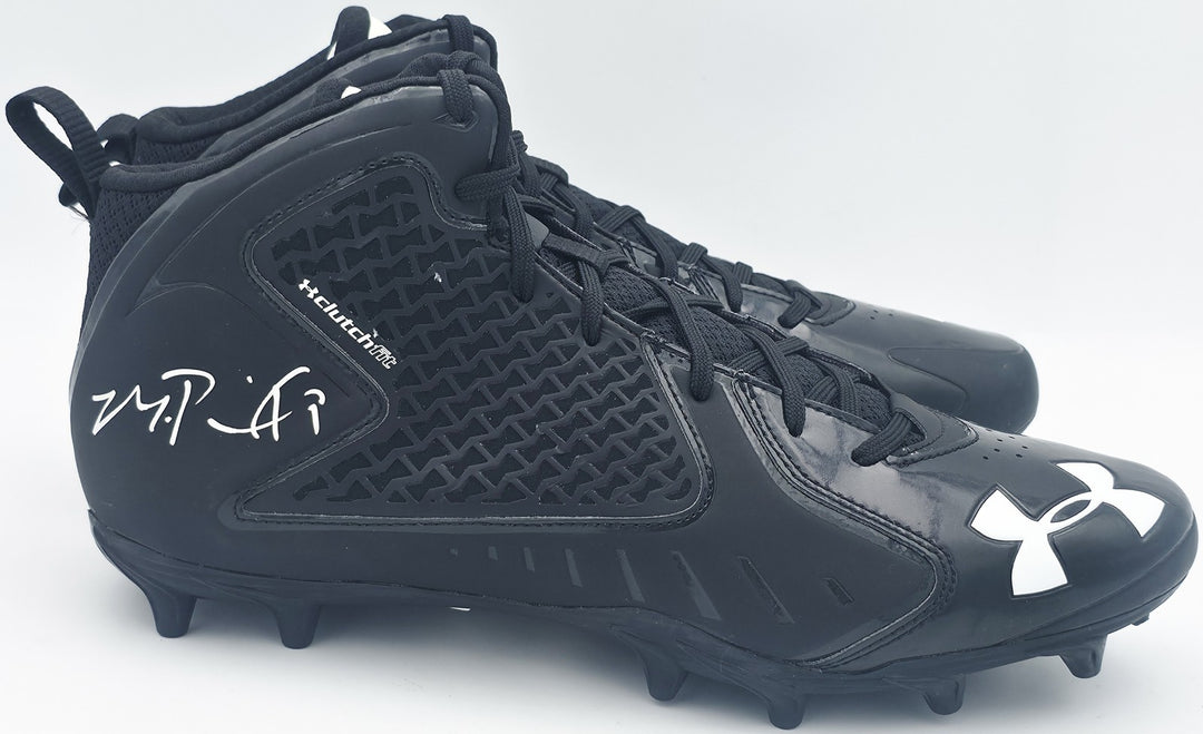 Michael Penix Jr Auto Black Under Armour Team Fierce MC Cleats Falcons Size 12
