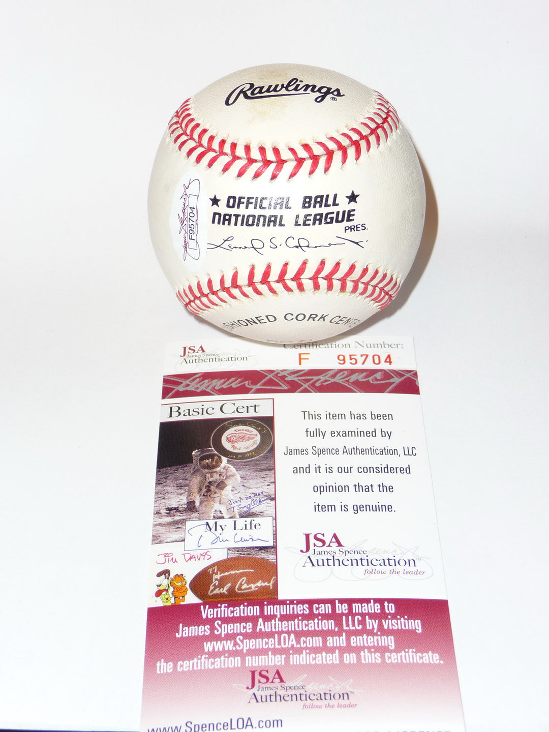 RYAN KLESKO SIGNED VINTAGE COLEMAN BASEBALL ATLANTA BRAVES SAN DIEGO PADRES AUTO