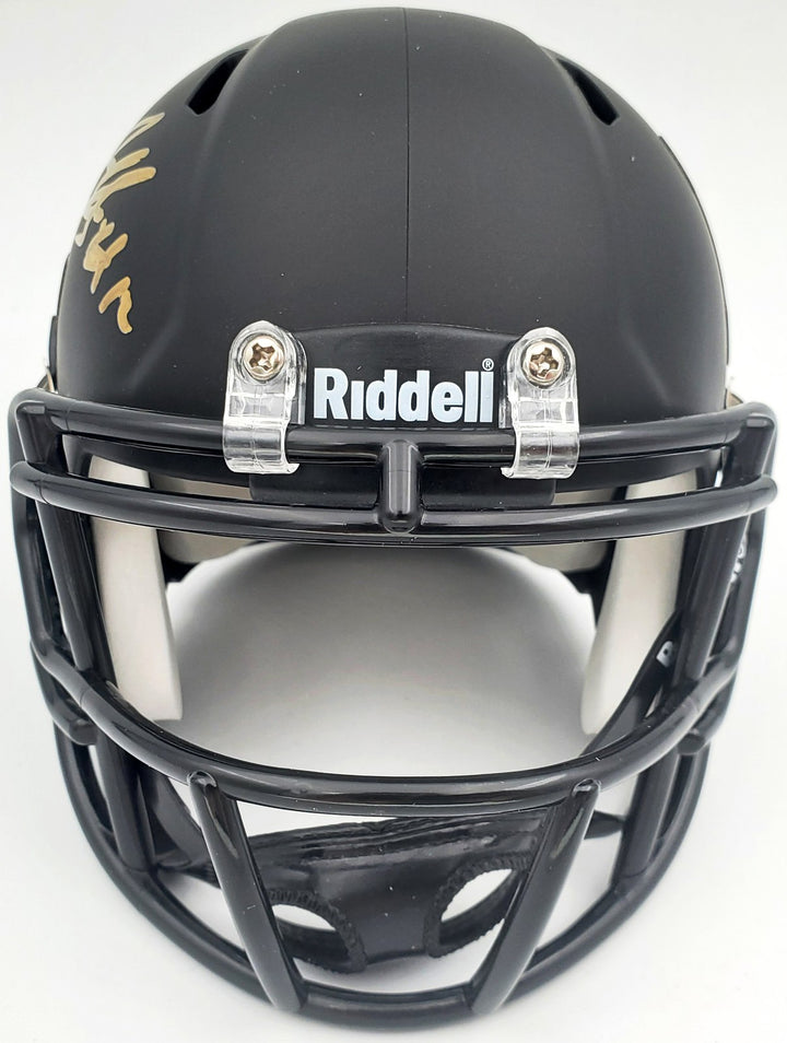 Josh Gordon Signed Baylor Bears Matte Black Speed Mini Helmet Beckett