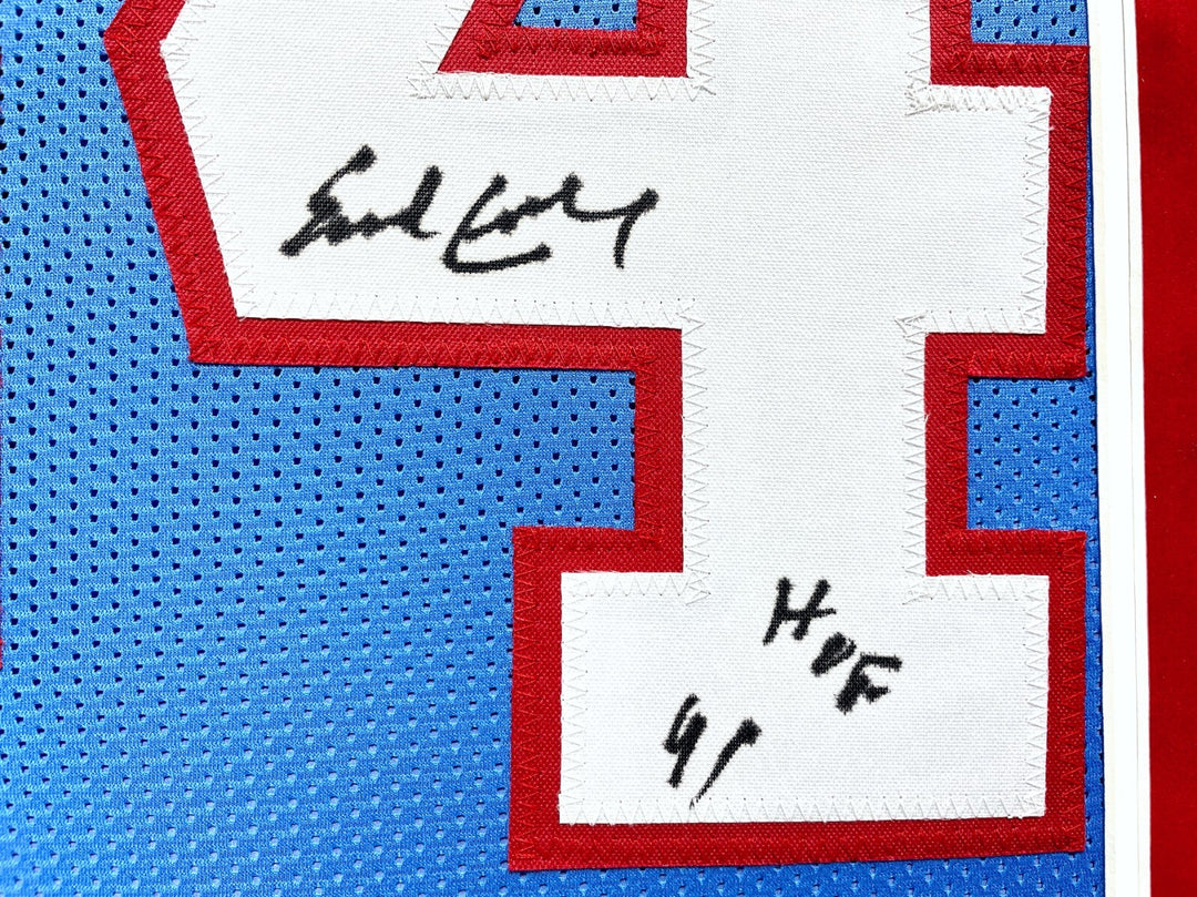 Earl Campbell Autographed Houston Oilers Jersey Framed BAS Signed Memorabilia