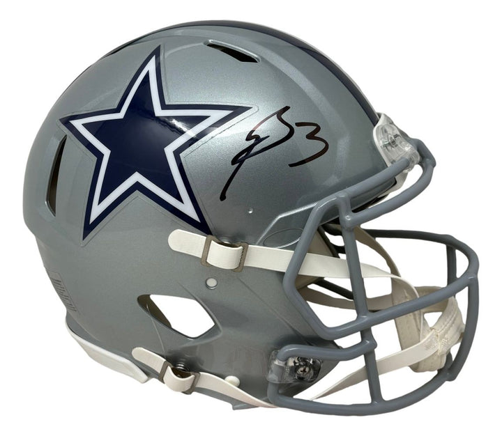 George Pickens Signed Dallas Cowboys Full Size Authentic Speed Helmet JSA QR