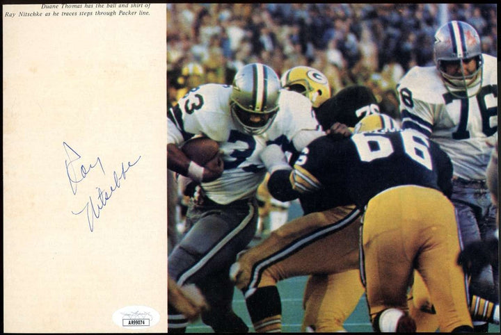 Ray Nitschke JSA Coa Autograph Vintage 7x10 Photo Signed Packers