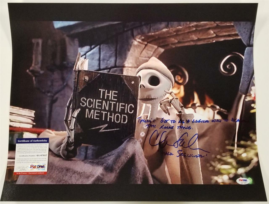 Chris Sarandon signed 16x20 Photo #7 Jack Skellington Quote Auto ~ PSA/DNA COA