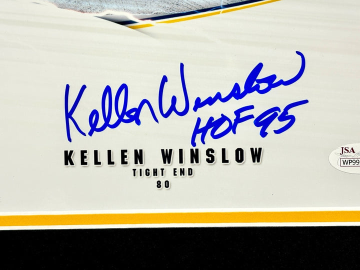 Air Coryell Fouts Joiner Winslow Signed San Diego LA Chargers Framed 16x20 Photo