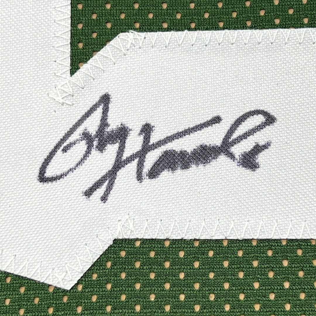 FRAMED Signed PAUL HORNUNG 35x39 Green Bay Green Jersey JSA COA Auto