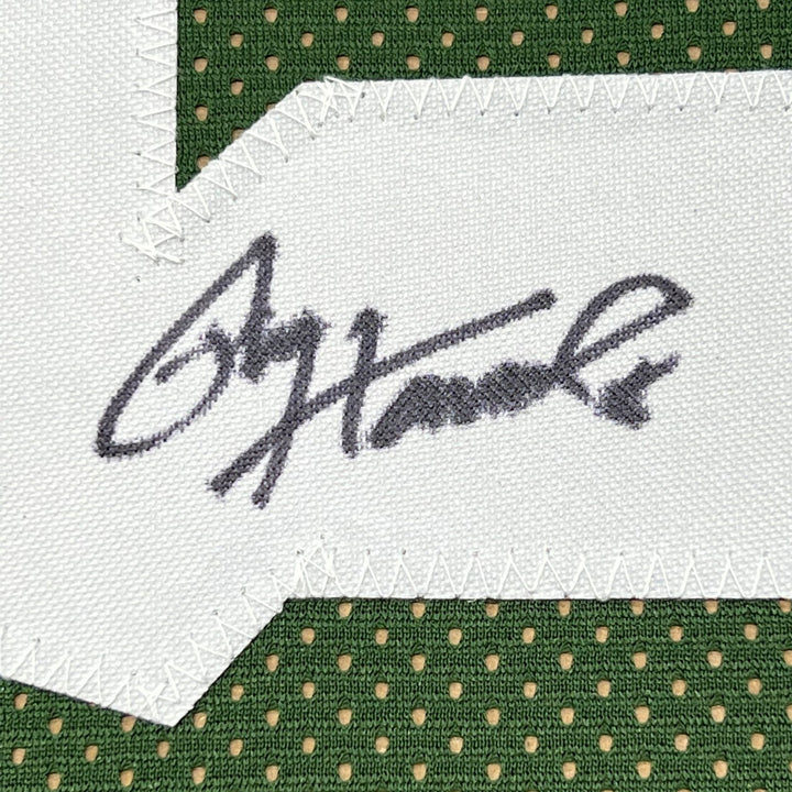 FRAMED Signed PAUL HORNUNG 35x39 Green Bay Green Jersey JSA COA Auto