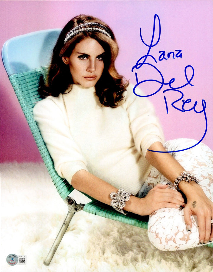 Lana Del Rey Autographed Signed 11x14 Photo Signer Beckett BAS #AC95478