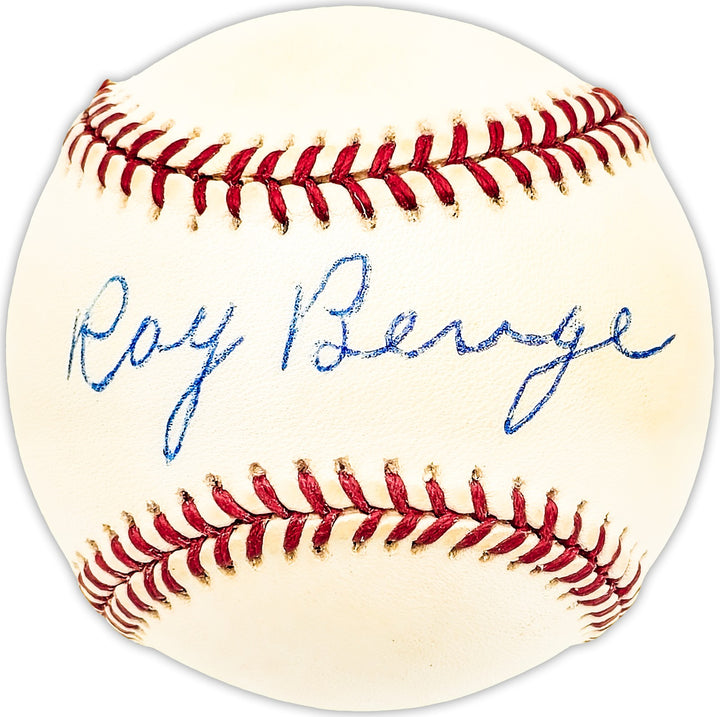 Ray Benge Autographed Official NL Baseball Brooklyn Dodgers Beckett QR #BM25093