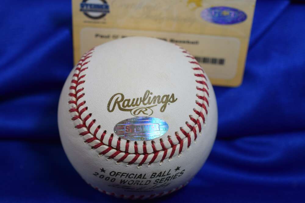 Paul O'Neill Steiner Coa Autograph 2000 World Series Signed Baseball