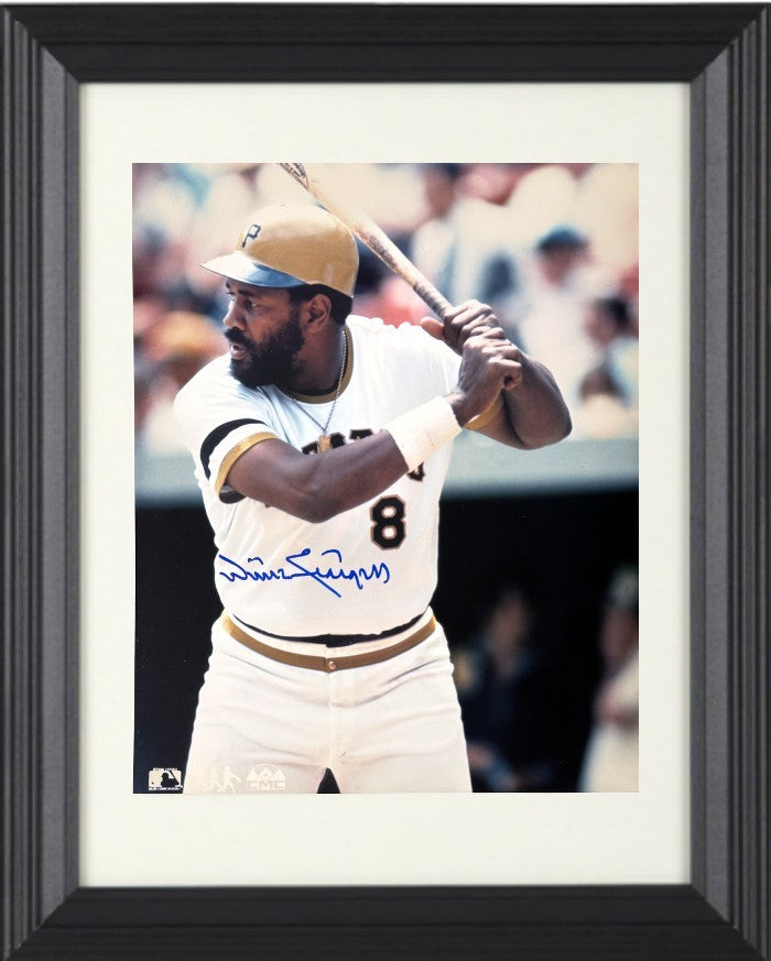 Willie Stargell signed Pittsburgh Pirates MLB 8x10 Photo minor dings Framed- COA