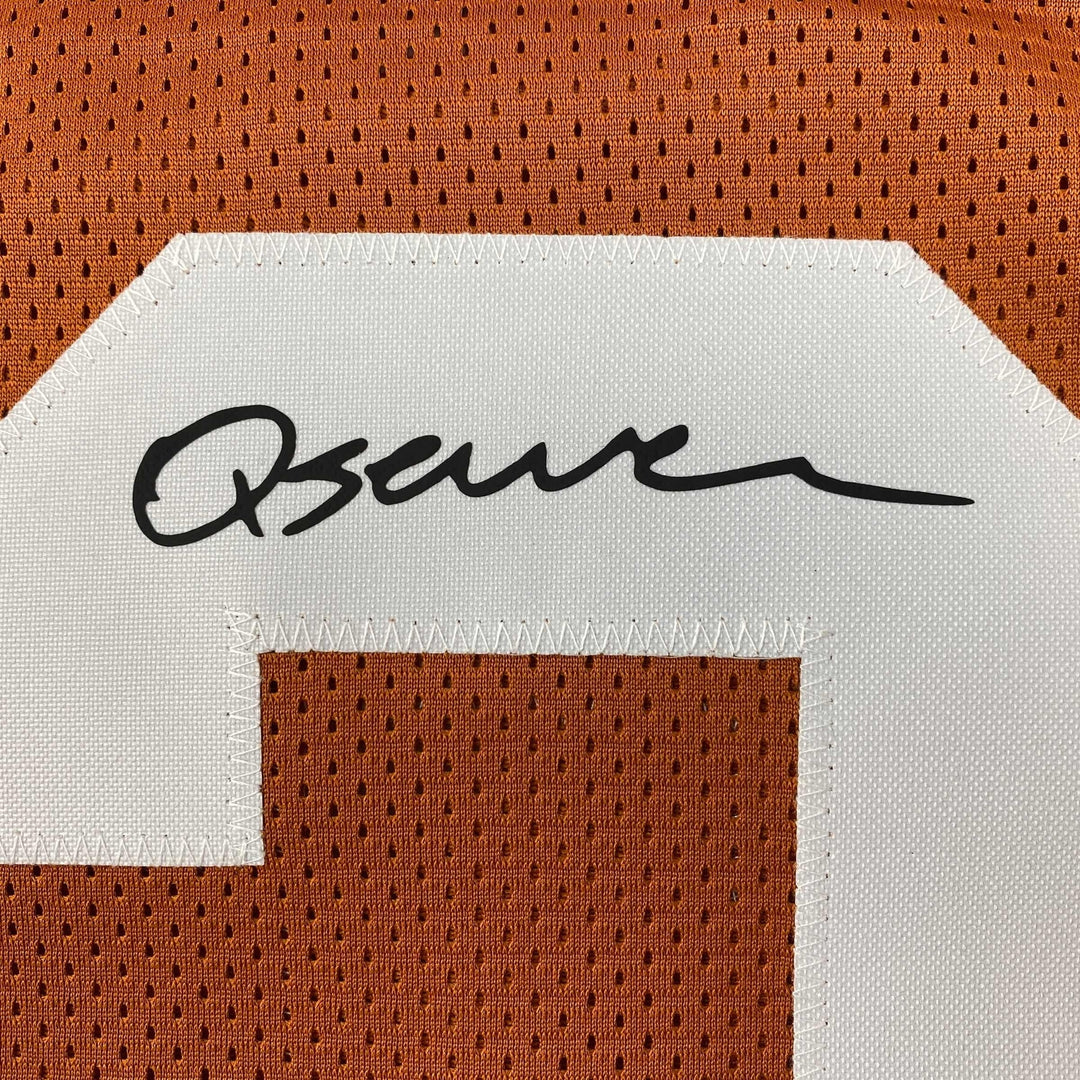 Facsimile Autographed Quinn Ewers Texas Orange Reprint Jersey Size Men's XL