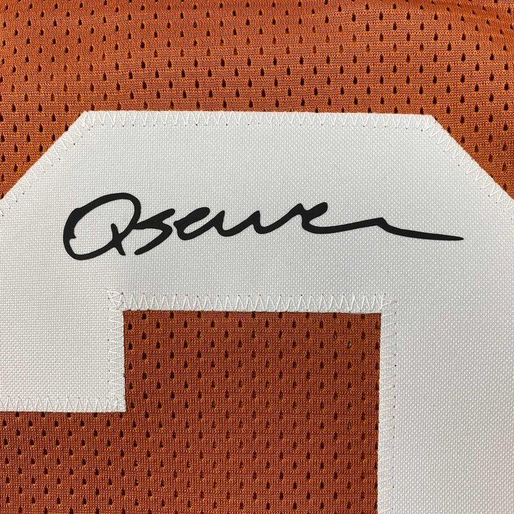 Facsimile Autographed Quinn Ewers Texas Orange Reprint Jersey Size Men's XL