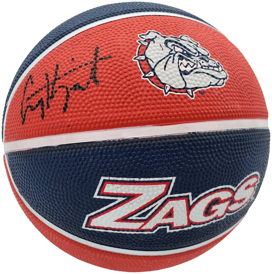 Corey Kispert Signed Gonzaga Bulldogs Logo Rubber Basketball MCS Holo