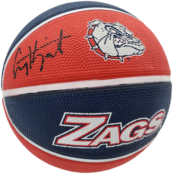 Corey Kispert Signed Gonzaga Bulldogs Logo Rubber Basketball MCS Holo