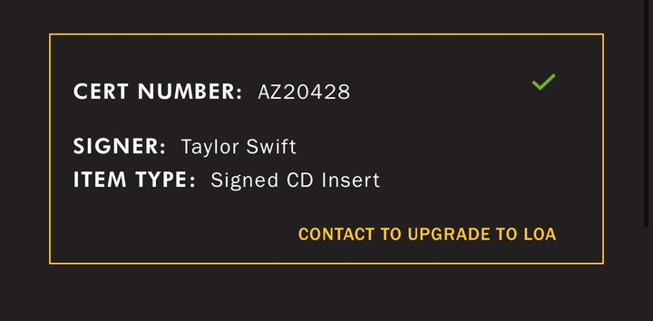 Taylor Swift Signed Framed 16x20 CD Photo Album The Manuscript Auto JSA COA