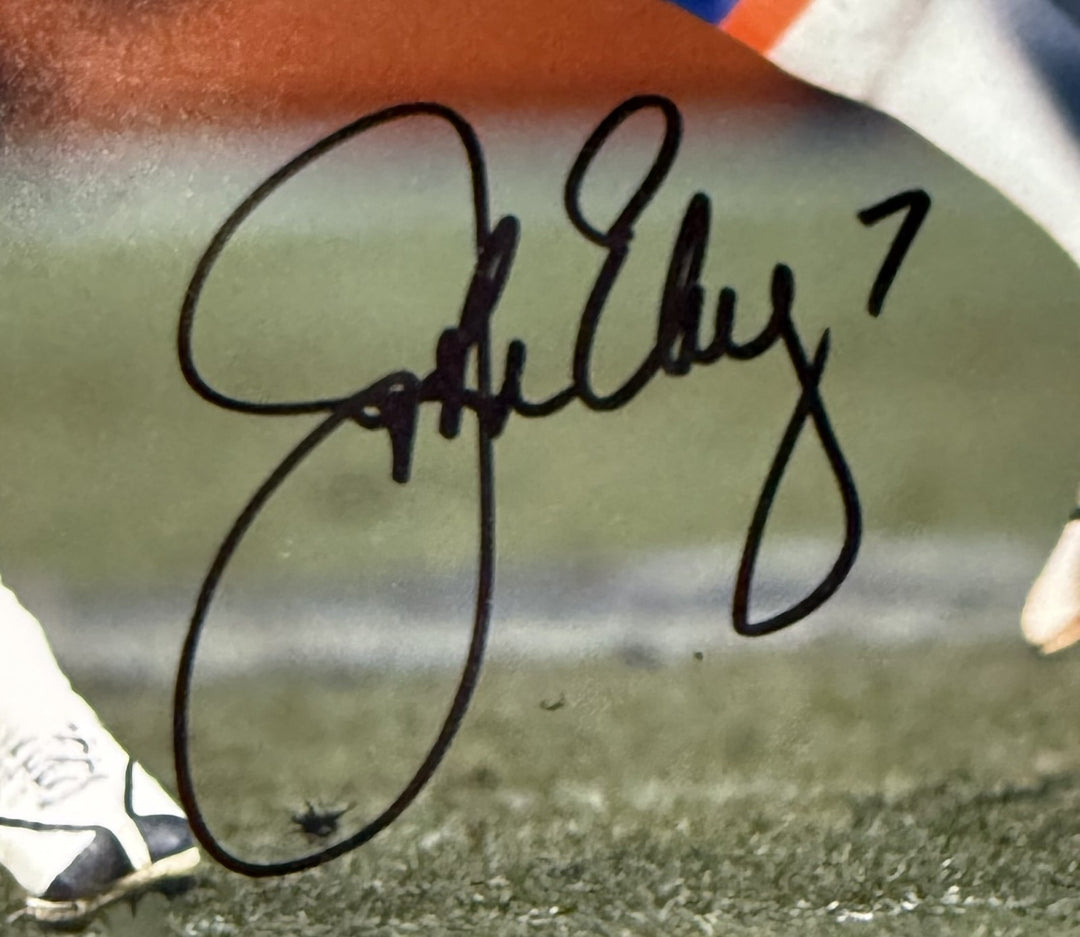 Peyton Manning John Elway Autographed Denver Broncos 16x20 Photo Beckett 56547