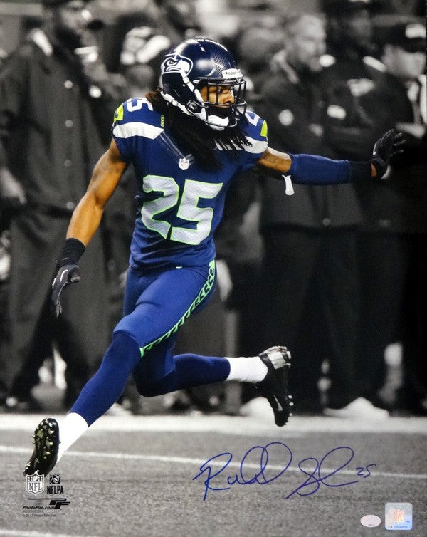 Richard Sherman Signed 16x20 Photo Seattle Seahawks RS Holo