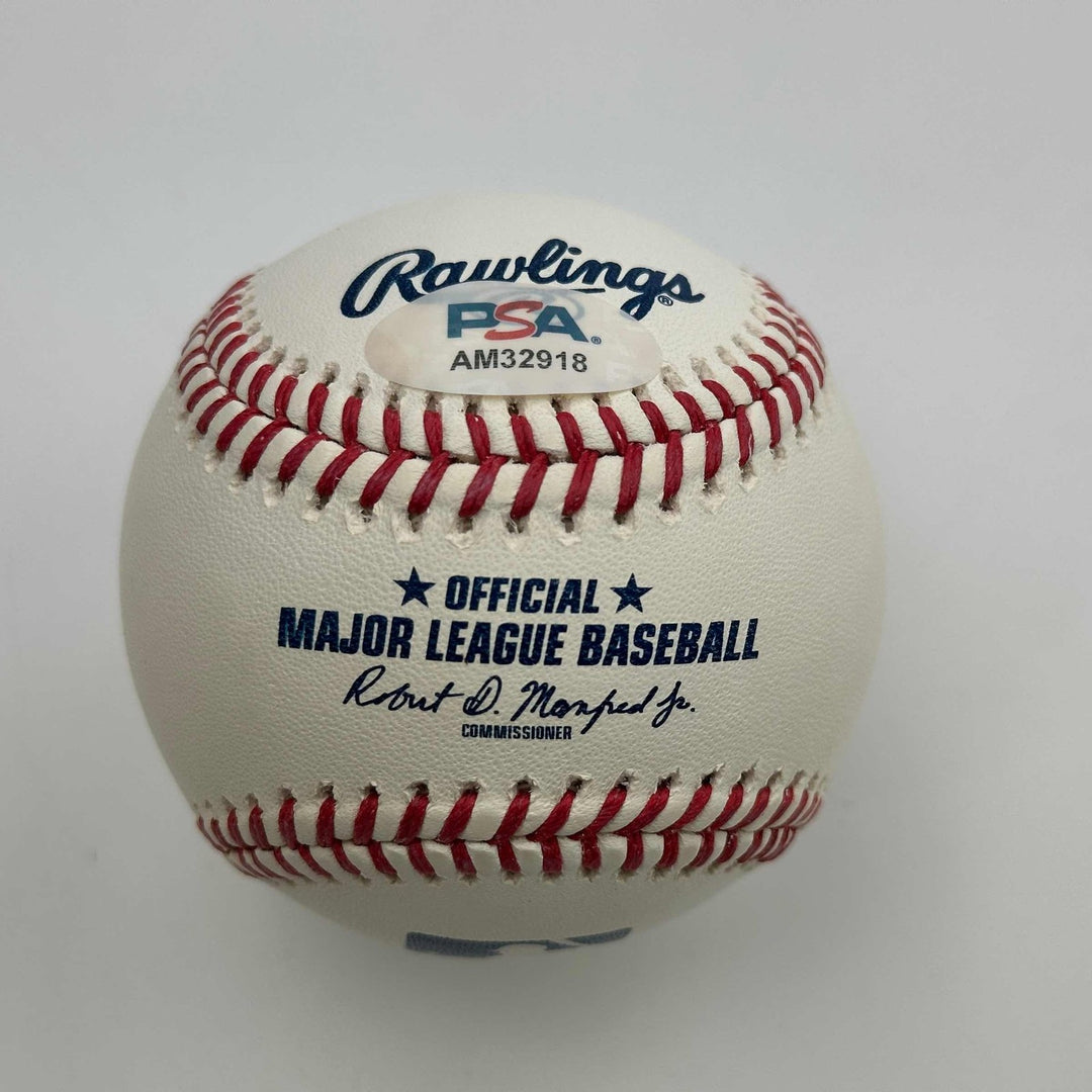 Autographed/Signed Jonny Gomes Rawlings Baseball ROML PSA/DNA COA Auto