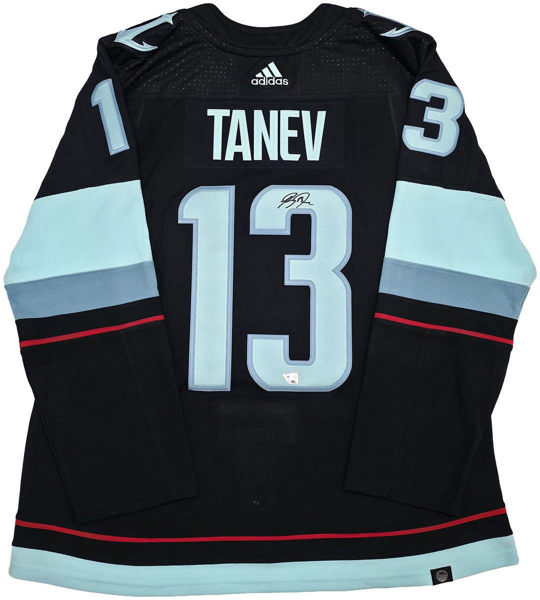 Seattle Kraken Brandon Tanev Auto Blue Adidas Authentic Jersey Size 54 Fanatics