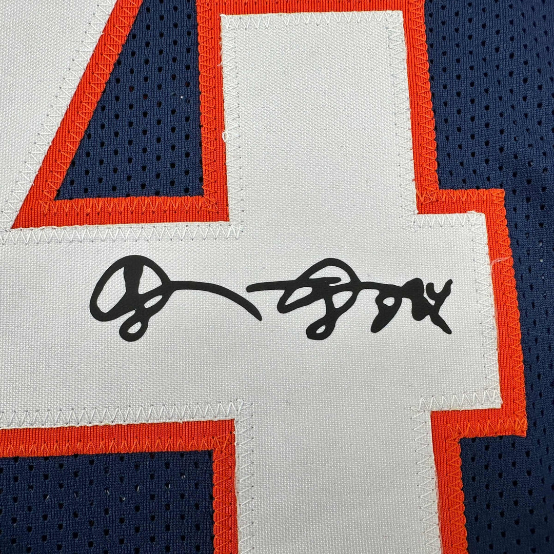 Facsimile Autographed Shanon Sharpe Denver Blue Reprint Jersey Size Men's XL