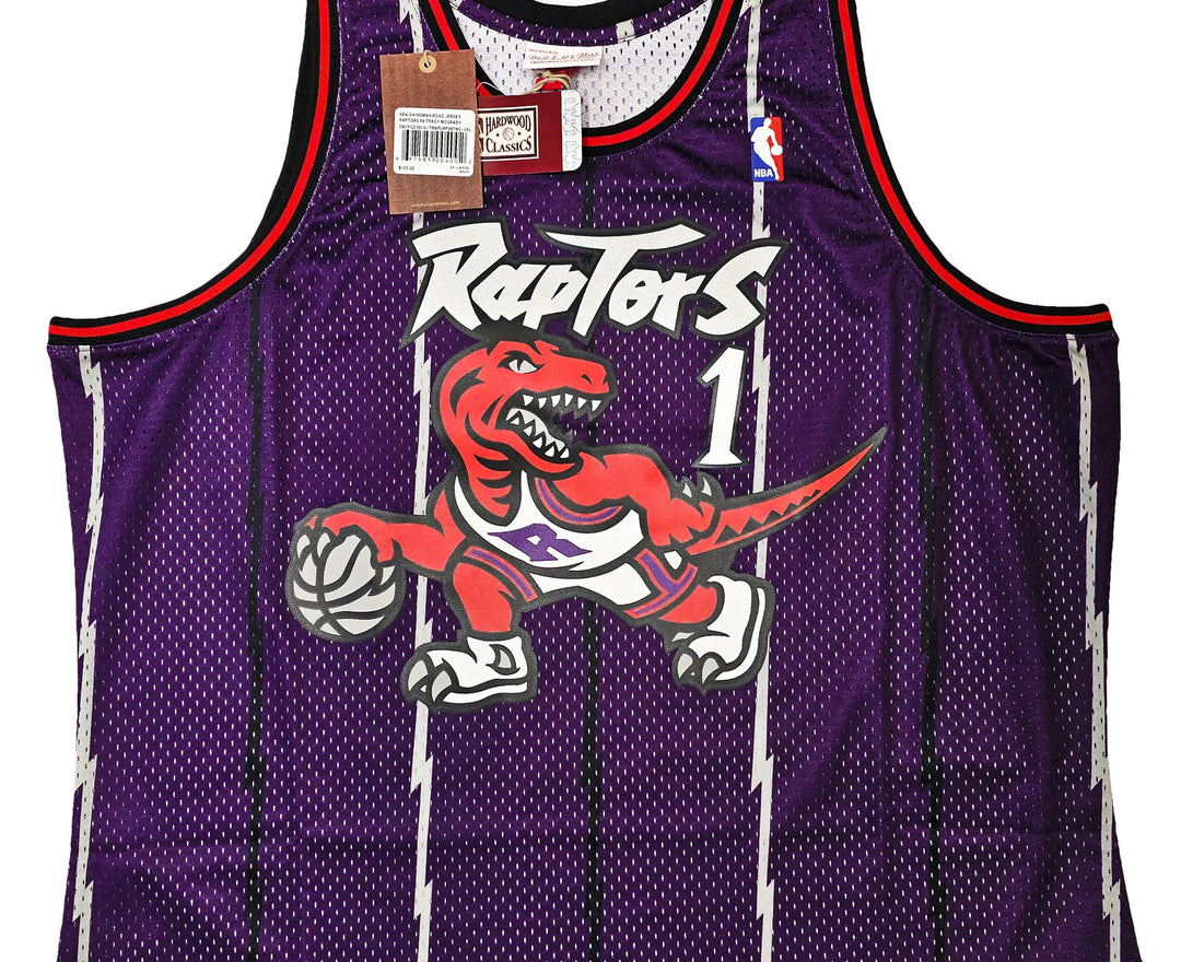 Raptors Tracy McGrady Auto Purple Mitchell Ness 98-99 HWC Swingman Jersey 2X