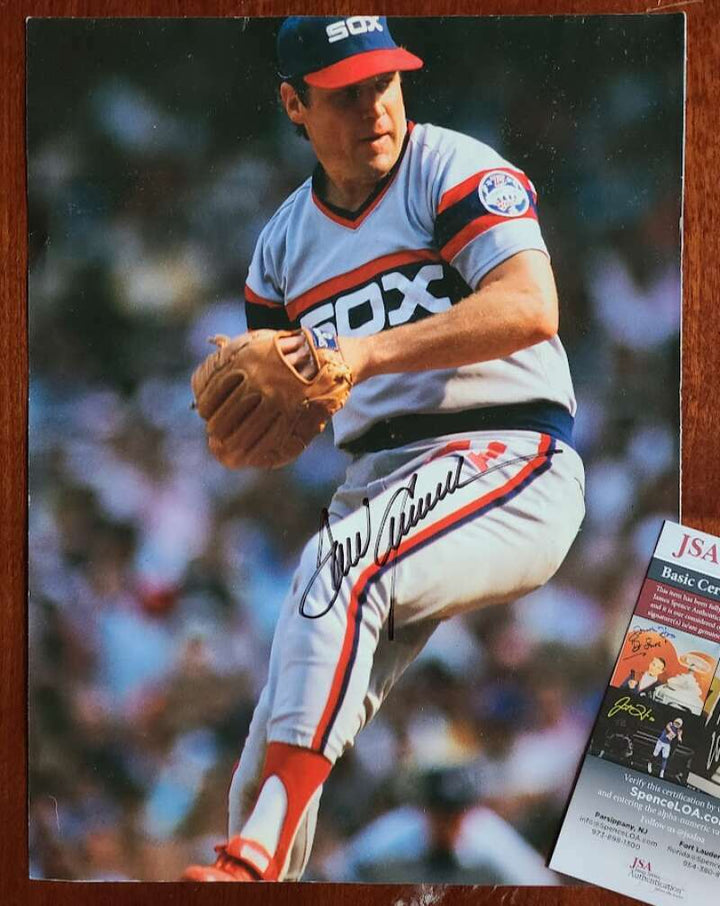 Tom Seaver JSA Coa Signed 9x12 Photo White Sox Autograph
