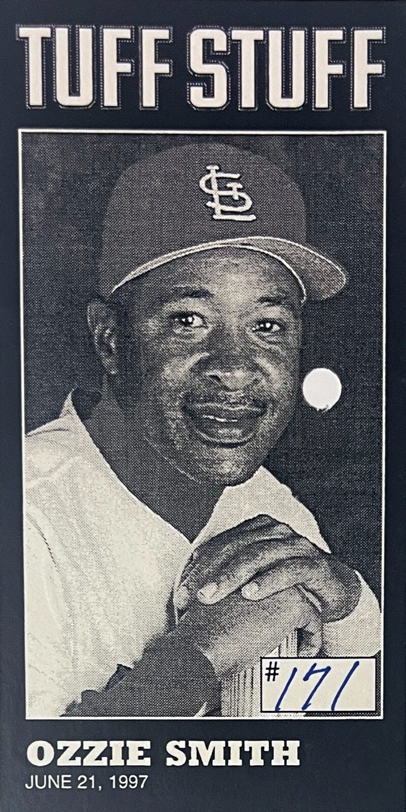Ozzie Smith signed St. Louis Cardinals MLB 8x10 Photo Framed-COA/Show Ticket/HOF