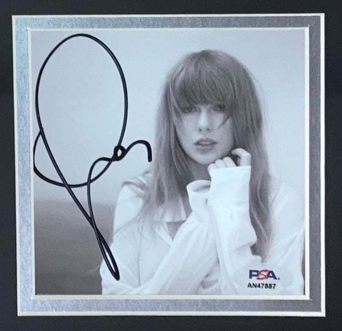 Taylor Swift Signed Framed TTPD CD Insert w/ 8x10 Photo PSA/DNA