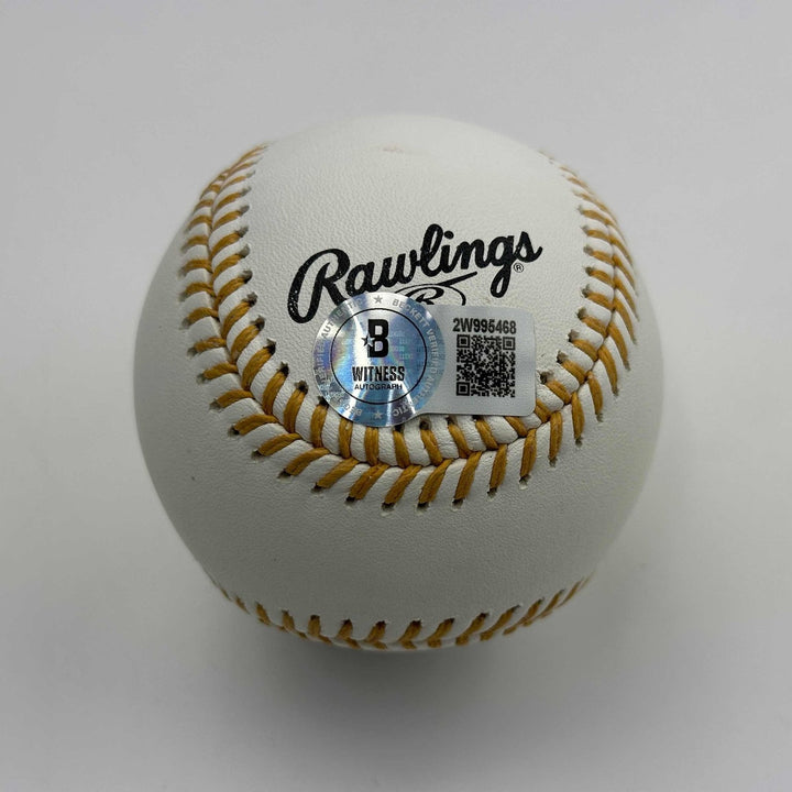 Autographed/Signed Dale Murphy 5x GG Gold Glove Rawlings ROML Beckett COA