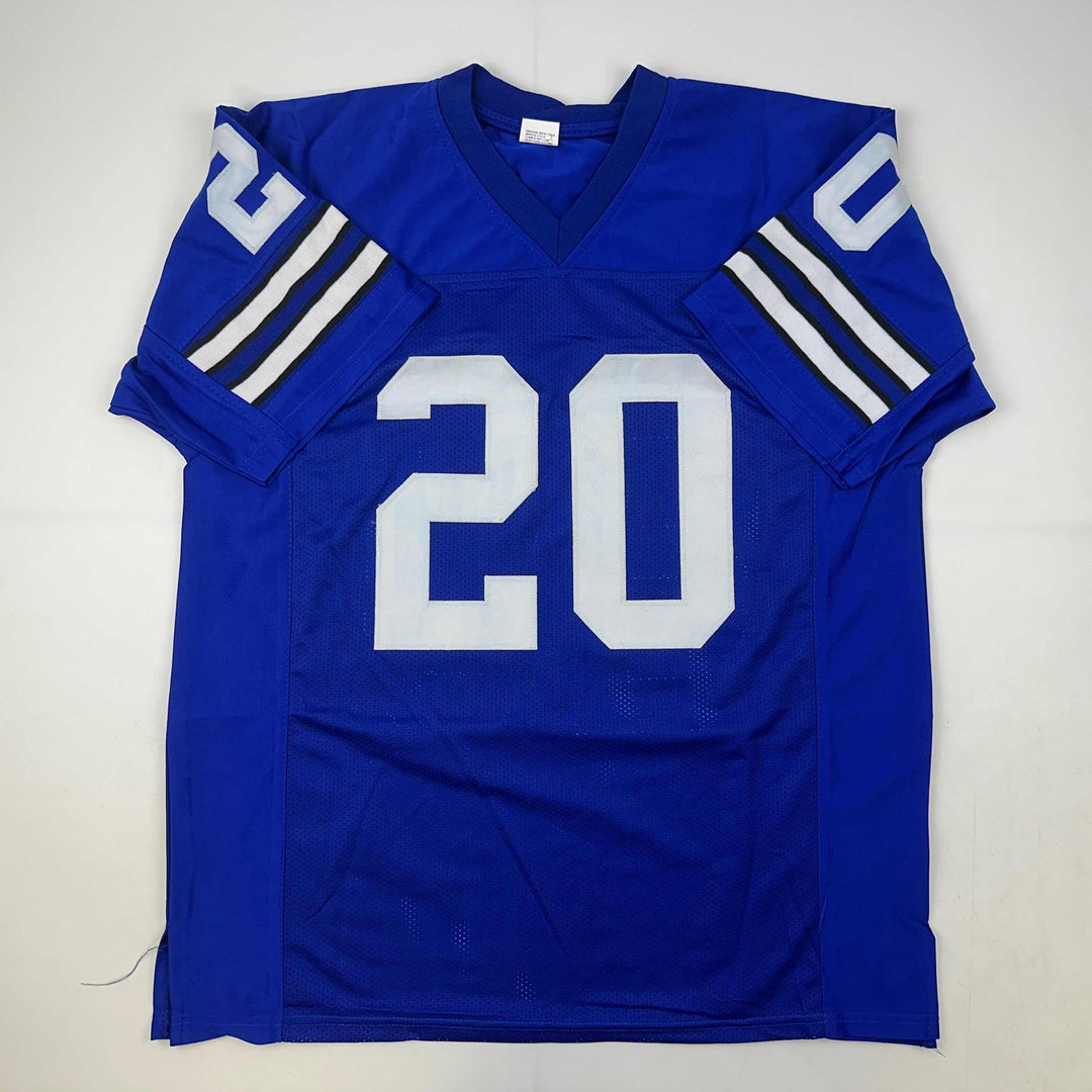 Facsimile Autographed Mel Renfro Dallas Blue Reprint Jersey Size Men's XL