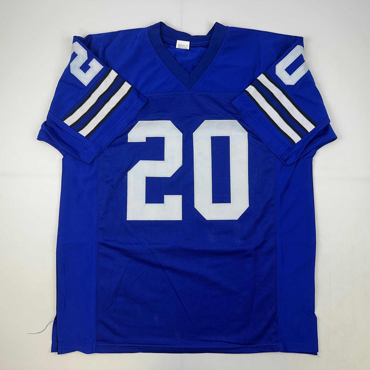 Facsimile Autographed Mel Renfro Dallas Blue Reprint Jersey Size Men's XL