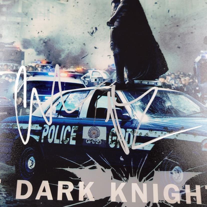 Christian Bale signed Dark Knight Rises 11x14 photo autograph A Beckett BAS Holo